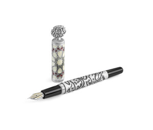 Montegrappa Calligraphy Arabian Book Füllhalter 925 Sterling Silber UVP 4200€