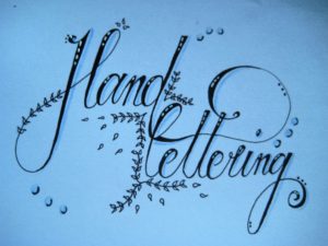 hand lettering fertig